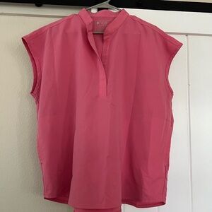 Figs Women's Vibrant Pink Blouse